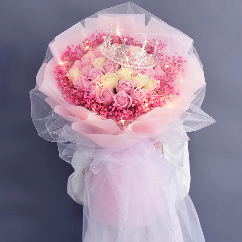 花束【高级网纱玫瑰】